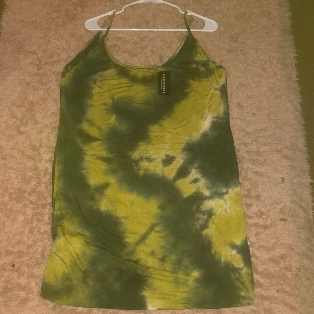 Tie dye mini dress